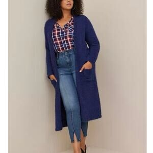 Torrid Popcorn Duster Open Front Sweater - 4